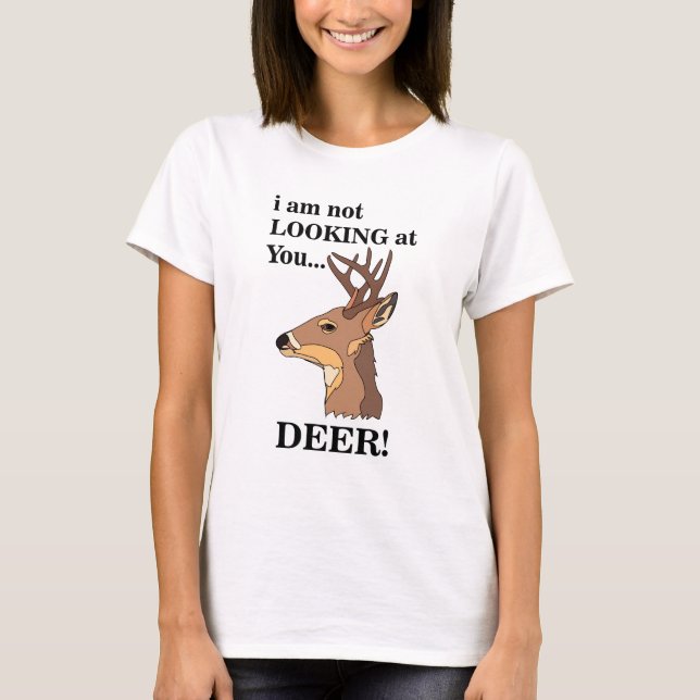 Deer Antler Funny T-Shirt (Vorderseite)