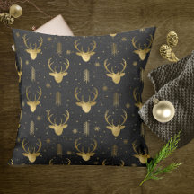 Deer Antlers Arrows Pattern V2 Gold ID861