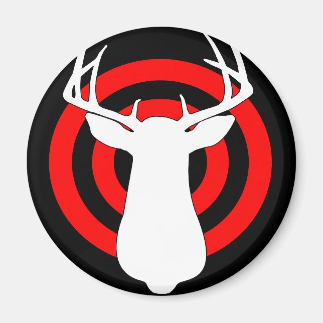 Deer Antlers Bullseye Magnet (Vorne)