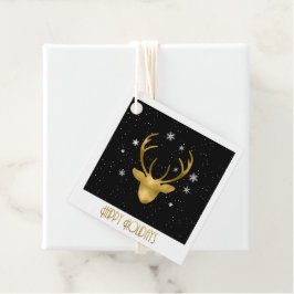 Deer Antlers Christmas Gold ID861 Geschenkanhänger