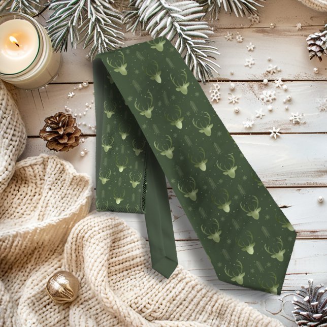 Deer Antlers Pfeile Weihnachtsmuster V2 Gr ID861 Krawatte (Von Creator hochgeladen)