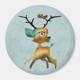 Deer Bambi Venado Wald Aqua Magnet