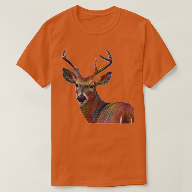 Deer Buck Head Design T-Shirt (Design vorne)