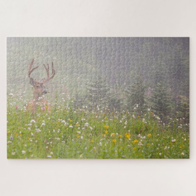 Deer Buck | Nationalpark Rainier Puzzle (Horizontal)