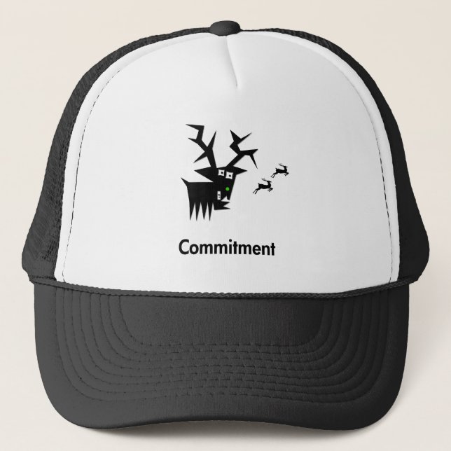 Deer Commitment Truckerkappe (Vorderseite)