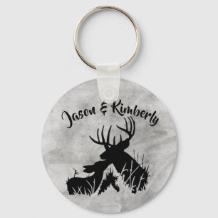 Deer Couple Schlüsselanhänger