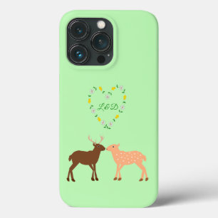Deer Couple und Daisy Heart Custom Case-Mate iPhone Hülle