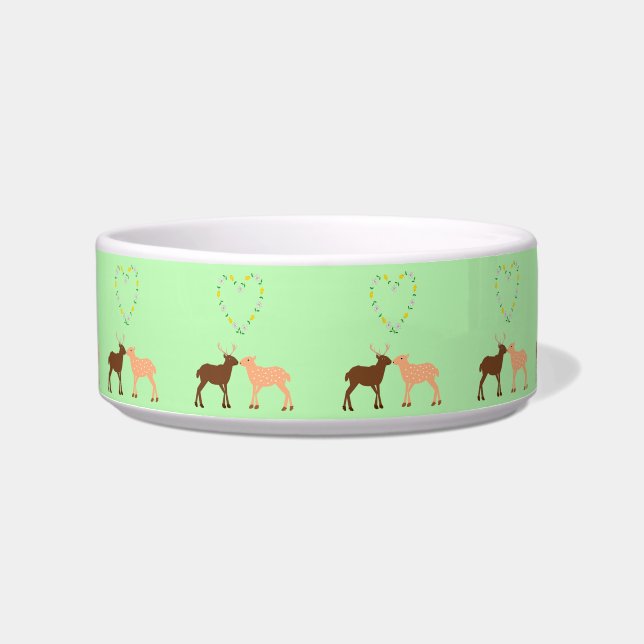 Deer Couple und Daisy Heart Napf (Vorderseite)