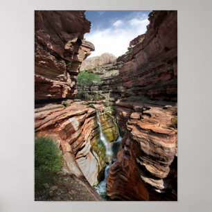 Deer Creek Narrows Waterfall 2 - Grand Canyon Poster