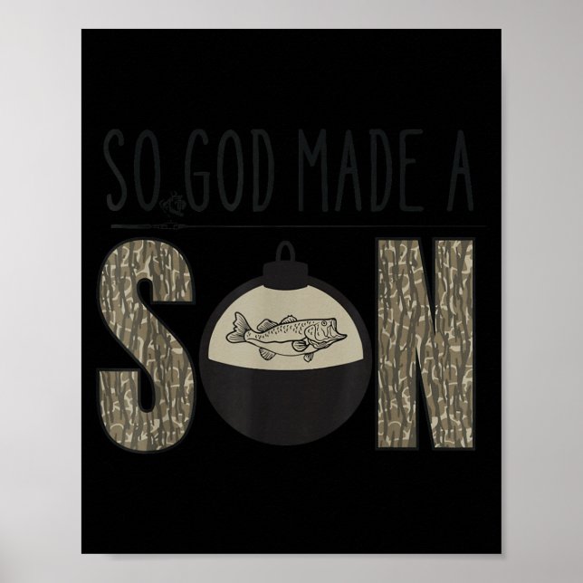 Deer Duck Fish Hunting Season Christian Son Kids B Poster (Vorne)