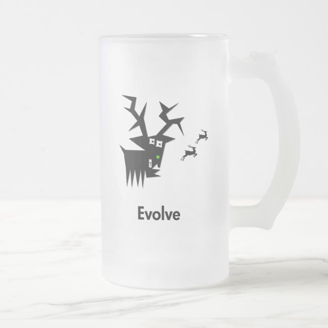 Deer Evolve Mattglas Bierglas (Rechts)
