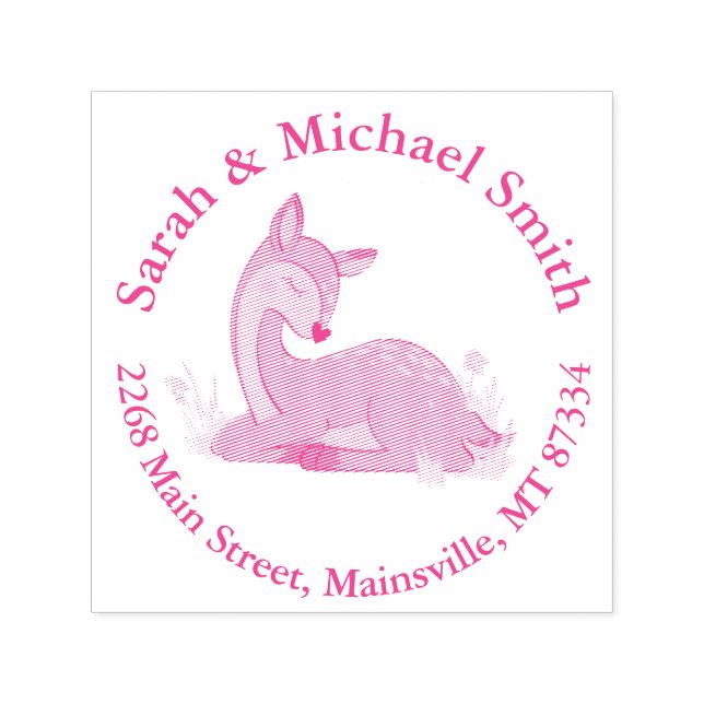 Deer Fawn Baby Shower Permastempel (Design)