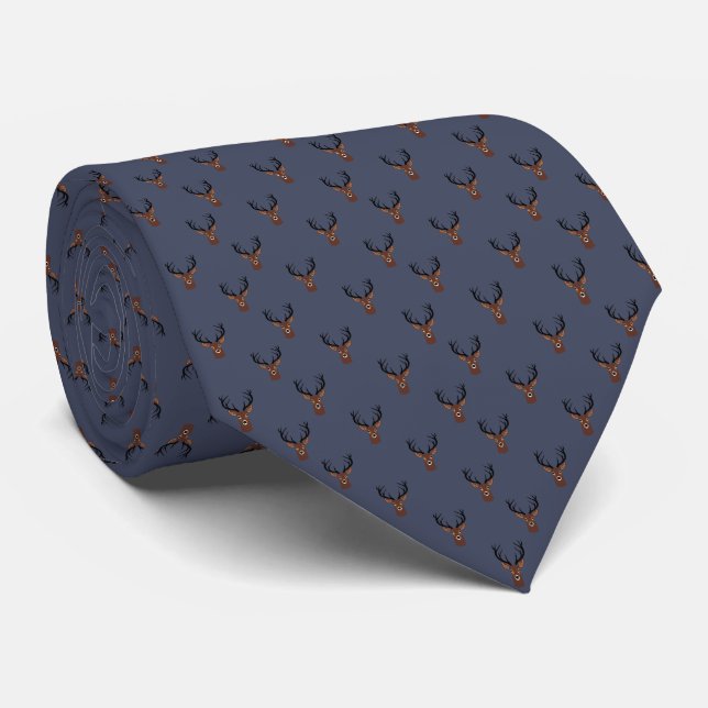 Deer Head Neck Tie Krawatte (Gerollt)