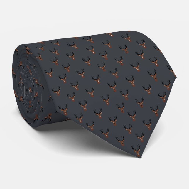 Deer Head Neck Tie Krawatte (Gerollt)