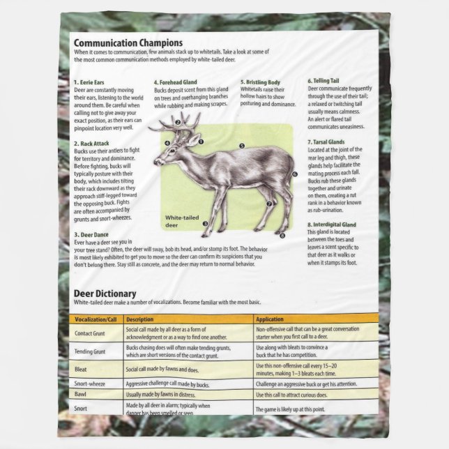 DEER HUNTER HELPER FLEECEDECKE (Vorderseite)
