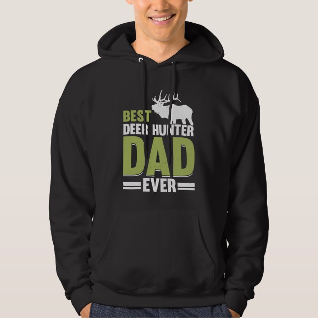 Deer Hunter Hunting Season Father Huntsman Dad  6 Hoodie (Vorderseite)