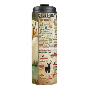 Deer Hunting Checklist Hunters Thermosbecher