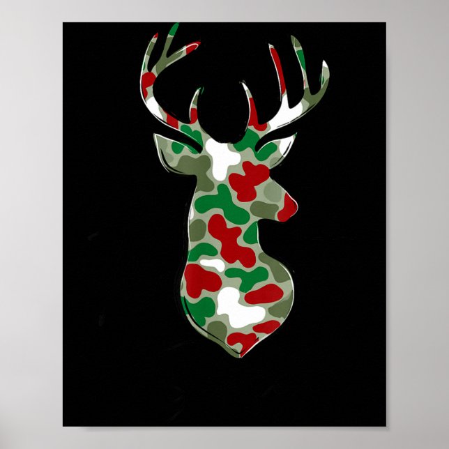 Deer Hunting Christmas Tis The Season Hunting Seas Poster (Vorne)