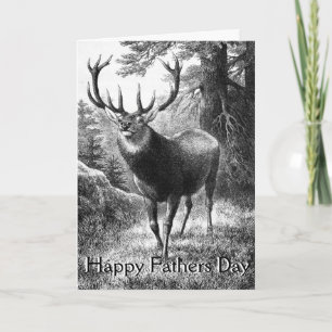 Deer Hunting Fathers Day Cards Karte
