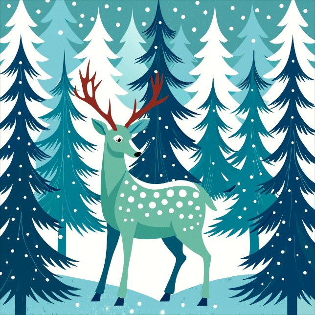 Deer Illustration Phone Case iPhone Hülle (Von Creator hochgeladen)