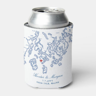 Deer Isle Maine Aragosta Gastgeschenk Hochzeit Coo Dosenkühler