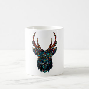 Deer Mandala Kaffeetasse
