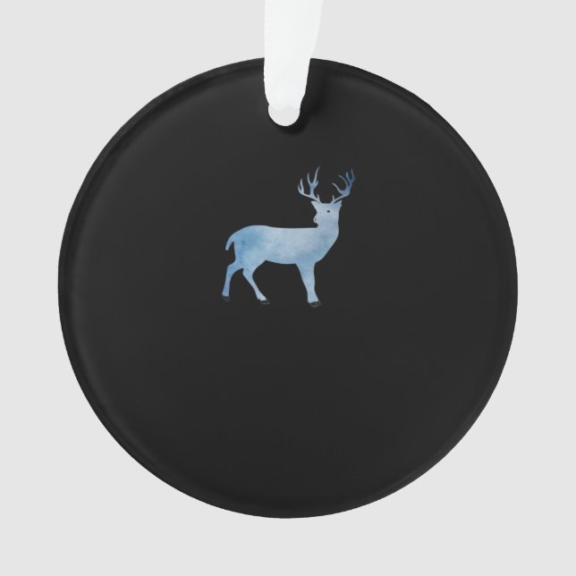 Deer Modern Artistic Design Ornament (Vorderseite)