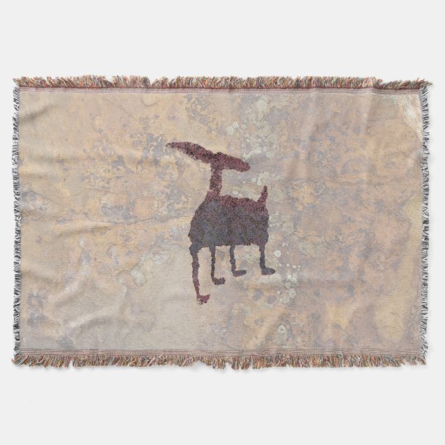 Deer Petroglyph Rinconada Canyon NM Decke (Vorderseite)