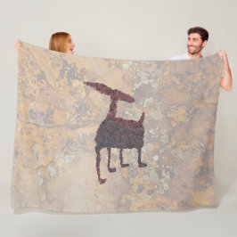 Deer Petroglyph Rinconada Canyon NM Fleecedecke