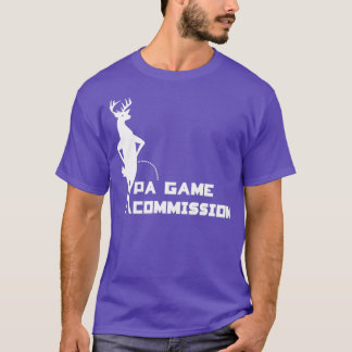 Deer pissen auf PA Game Kommission T-Shirt