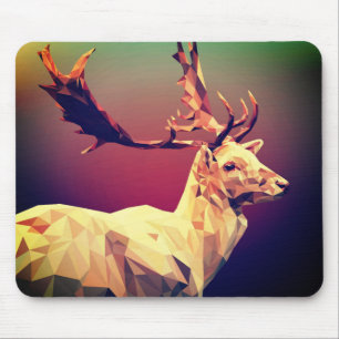 Deer Polygon Design Mousepad