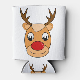 Deer Rudolph Santa Claus Weihnachtskids Cartoon Dosenkühler
