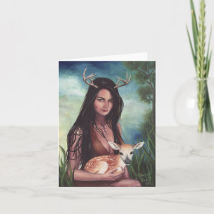 Deer Sidhe - Blank Notecard Karte