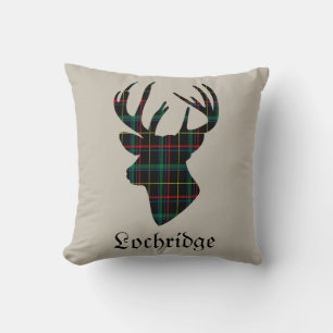 Deer Stag Head Scottish Tartan Personalisiert Kissen