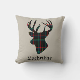 Deer Stag Head Scottish Tartan Personalisiert Kissen