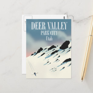 Deer Valley, Park City, Utah, Skiposter Postkarte