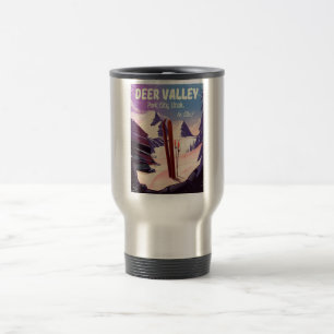 Deer Valley, Park City, Utah, Skireise-Druck. Reisebecher