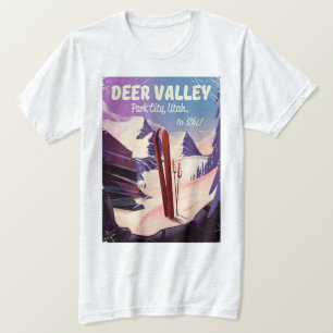 Deer Valley, Park City, Utah, Skireiseplakat. T-Shirt