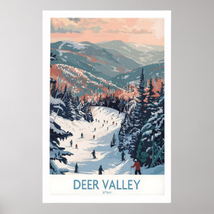 Deer Valley Reiseplakat - Utah 1 Poster