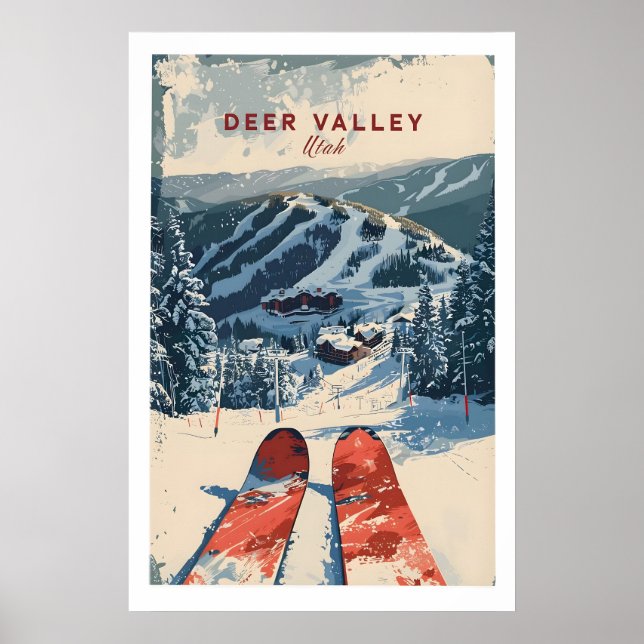 Deer Valley Ski Plakat 1 (Vorne)