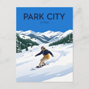 Deer Valley und Park City Slopes Utah Postkarte