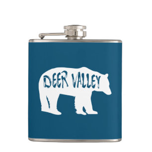 Deer Valley Utah Bär Flachmann