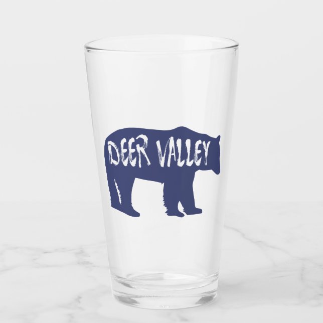 Deer Valley Utah Bear Glas (Vorderseite)