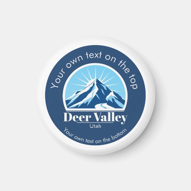 Deer Valley Utah ski area keepsake  Magnet (Vorne)
