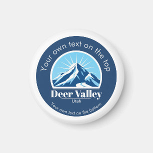 Deer Valley Utah Skigebiet Andenken  Magnet