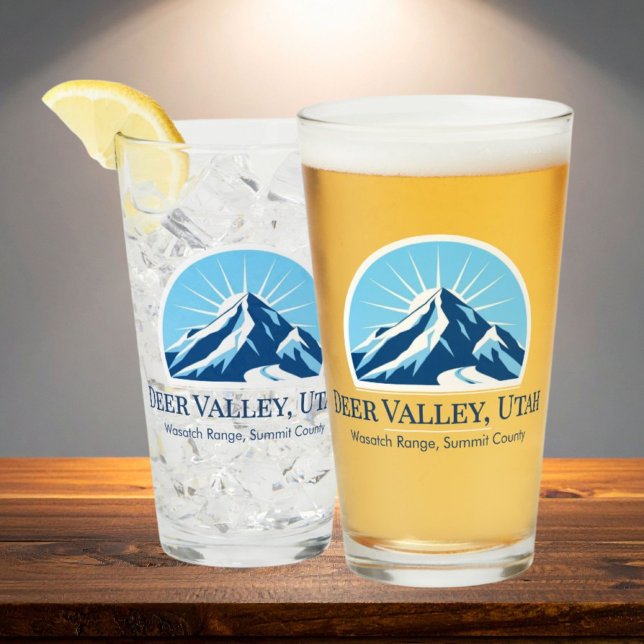 Deer Valley Utah Wasatch Ski Resort Souvenir Glass Glas (Von Creator hochgeladen)