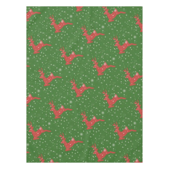 Deer Winter Holidays Baby Jersey Bodysuit Tischdecke (Vorderseite)