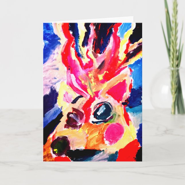 Deer winter joy karte (Vorderseite)