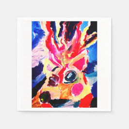 Deer winter joy serviette