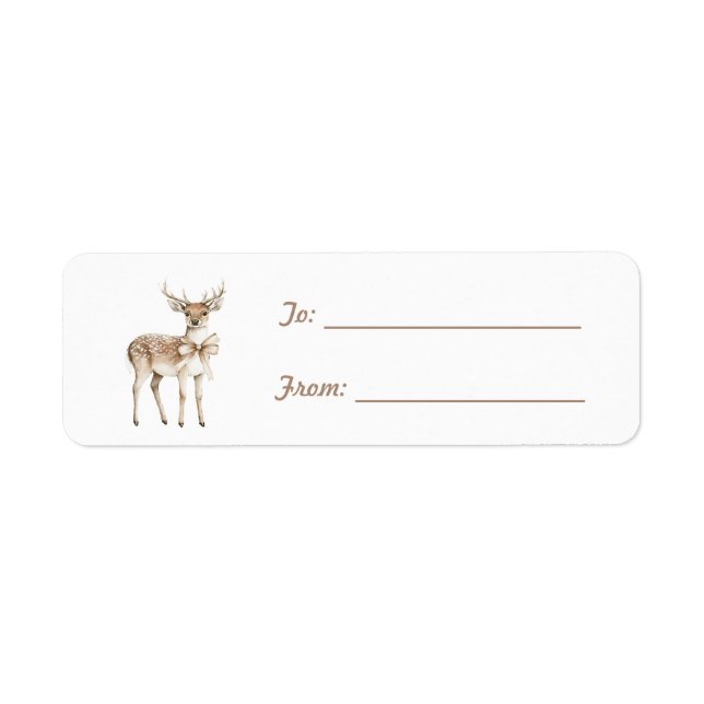 Deer with Bow Christmas  (Vorne)